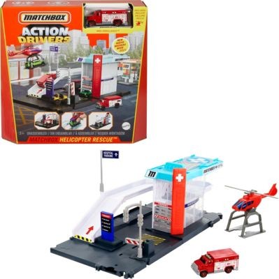 Mattel Matchbox Notrettung Spielset Набор для экстренного спасения Matchbox