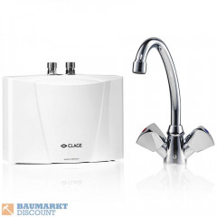 Clage Clage Heisswasserspender Clage Klein Durchlaufhitzer M3/SNM mit Waschtischaramtur  Диспенсер для горячей воды Clage Clage Klein проточный водонагреватель M3/SNM с арматурой для умывальника