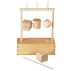 SINASPIELZEUG Holzspielzeug Gabe 2 Frobelspiel Holzteile (40mm)zum hangen Деревянная игрушка Подарок 2 деревянные детали фробельшпиля (40 мм) для подвешивания