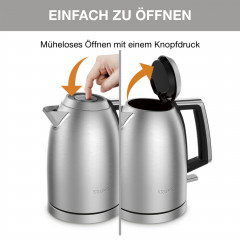 Krups Krups Wasserkocher BW552D Excellence, 1,7 l, 2400 W, Auto Shut-Off, 360° drehbarer Sockel, Wasserstand am Griff  Чайник Krups BW552D Excellence, 1,7 л, 2400 Вт, автоматическое отключение, вращающееся основание на 360°, уровень воды на ручке
