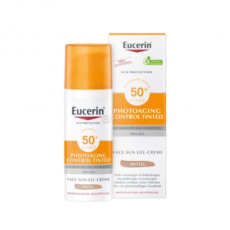 Eucerin Sun CC Creme getont mittel LSF 50+ Солнцезащитный СС крем тонирующий средний SPF 50+