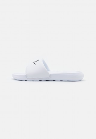 Nike Sportswear VICTORI ONE SLIDE Pantolette flach white/black VICTORI ONE SLIDE Мюли на плоской подошве белый черный