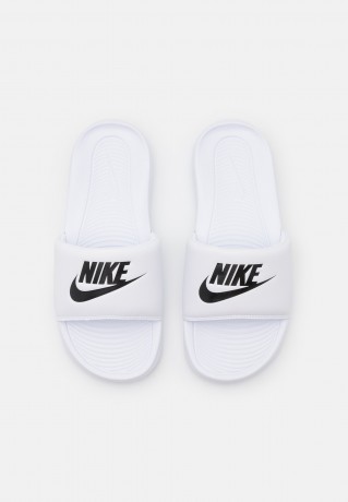 Nike Sportswear VICTORI ONE SLIDE Pantolette flach white/black VICTORI ONE SLIDE Мюли на плоской подошве белый черный