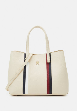 Tommy Hilfiger EMBLEM SATCHEL Handbag sugarcane СУМКА С ЭМБЛЕМОЙ Сумочка сахарный тростник