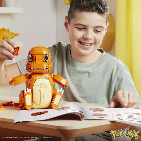 Mattel Mega Construx Pokemon Jumbo Glumanda Collector Figur (beweglich) Коллекционная фигурка Mega Construx Pokemon Jumbo Charmander (подвижная)