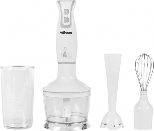 Tristar Tristar Stabmixer, 250 W, SET Power Kuchen-Mixer Purierstab Zauber-Stab Schneebesen, Zerhacker  Ручной блендер Tristar, 250 Вт, мощный миксер для тортов SET, палочка Purier, волшебная палочка, венчик, измельчитель