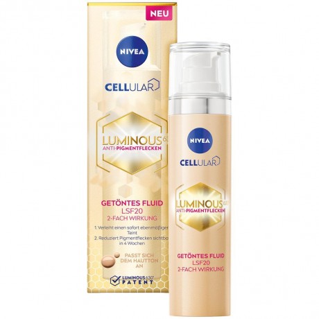 Nivea Cellular Luminous630 Anti-Pigmentflecken Getontes Fluid  Cellular Luminous630 Тонирующий флюид против пигментных пятен