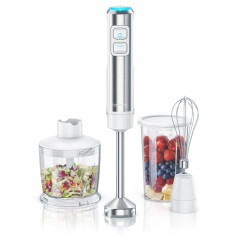 Arendo Arendo Stabmixer, 1200 W, Set, Edelstahl, DC Motor, inkl. 800 ml Messbecher, Schneebesen  Ручной блендер Arendo, 1200 Вт, набор, нержавеющая сталь, двигатель постоянного тока, вкл. мерный стакан на 800 мл, венчик