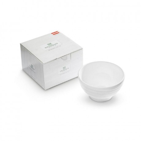 Gmundner Keramik Gmundner Keramik Weissgeflammt Muslischale gross im Geschenkkarton d: 14 cm / h: 7,8 cm / 0,4 L Миска для хлопьев Gmundner Ceramics Weissgeflammt большая в подарочной упаковке д: 14 см / в: 7,8 см / 0,4 л