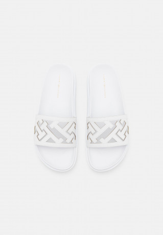 Tommy Hilfiger ELEVATED FLAT  Mules white ПОВЫШЕННАЯ КВАРТИРА Мюли белый