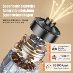 DOPWii DOPWii Akku-Handstaubsauger 7500Pa Handstaubsauger, 100W Akkusauger, Schwarz, Weiss Schwarz Беспроводной ручной пылесос DOPWii Ручной пылесос 7500Pa, беспроводной пылесос мощностью 100 Вт, черны, белый