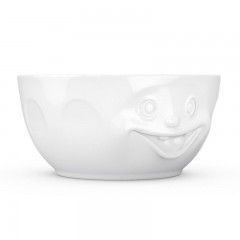 Fiftyeight Products TV Tassen Schussel weiss durchgeknallt 2,6 L Чаша для ТВ-кружки белая Crazy 2,6 л