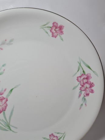 Zeh Scherzer Bavaria Винтажная тарелка "Красные лилии", 26см, Германия, 1960-1970гг.