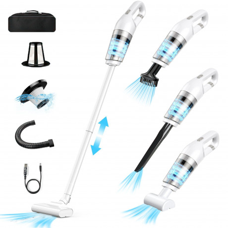 OKWISH OKWISH Akku-Handstaubsauger Handstaubsauger Autostaubsauger Staubsauger Bodenstaubsauger Kabellos, 120,00 W, Beutellos, 4 in 1 Multifunktion 11000Pa Mit 2000mA-Akku Wohnungen Auto Беспроводной ручной пылесос OKWISH, ручной пылесос, автомобильный п