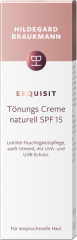 Hildegard Braukmann EXQUISIT Toenungs Creme naturell SPF 15, 50 ml, Hildegard Braukmann тонирующий дневной крем для лица в натуральном оттенке для всех типов кожи, SPF 15, 50 мл