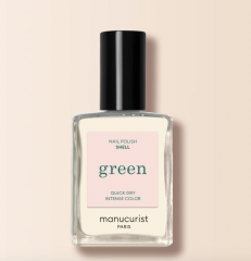 Manucurist Green Nagellack Shell 15ml, Лак для ногтей Shell (Франция), стойкое покрытие без сколов, безопасная растительная формула 9 Free, 15мл