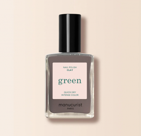 Manucurist Green Clay 15ml, Лак для ногтей Clay (Франция), 15мл, стойкое покрытие без сколов, безопасная растительная формула 9 Free 