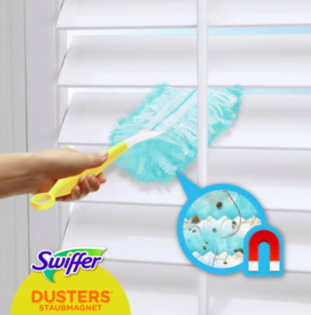 Swiffer STAUBmagnet Starterset (1+3) Свиффер Магнитная щетка для удаления пыли Стартовый комплект: 1 магнитная щетка + 3 сменные салфетки-насадки