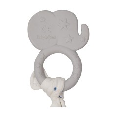 Die Spiegelburg Silikon Beissring mit Schnuffeltuch Elefant Силиконовое кольцо для прорезывания зубов со слоником