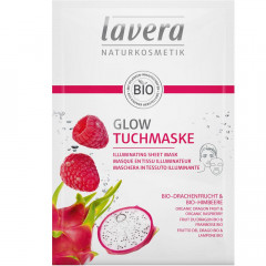 LAVERA Glow Tuchmaske, 21 ml, Лавера Тканевая маска для лица с эффектом сияния, экстракт личи, 21 мл