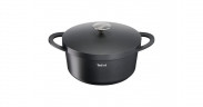 Tefal Tefal Aluguss-Schmortopf Trattoria, O 24cm schwarz, mit Deckel schwarz Литая алюминиевая форма для запекания Tefal Trattoria, O 24см, черная, с крышкой