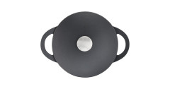 Tefal Tefal Aluguss-Schmortopf Trattoria, O 24cm schwarz, mit Deckel schwarz Литая алюминиевая форма для запекания Tefal Trattoria, O 24см, черная, с крышкой