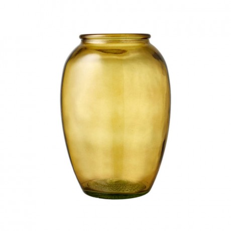 Bitz Bitz Kusintha - Glas amber Vase h: 25 cm / d: 11 cm Bitz Kusintha - Стеклянная янтарная ваза В: 25 см / Г: 11 см