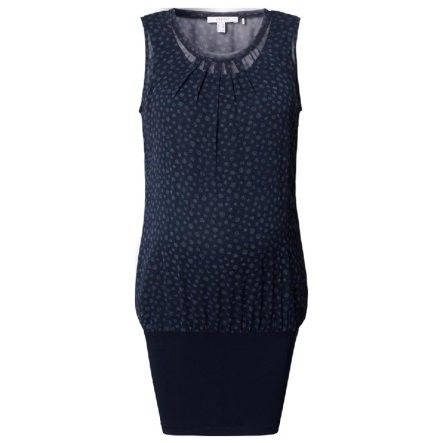 ESPRIT Umstandstunika Punkte blau
