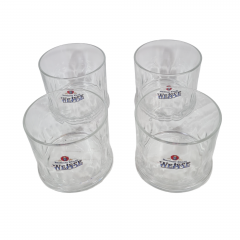 Стакан для пива винтажный Berliner Kindl Weisse, стекло, 0.3 л, 4 шт., Германия, 1960-70гг.