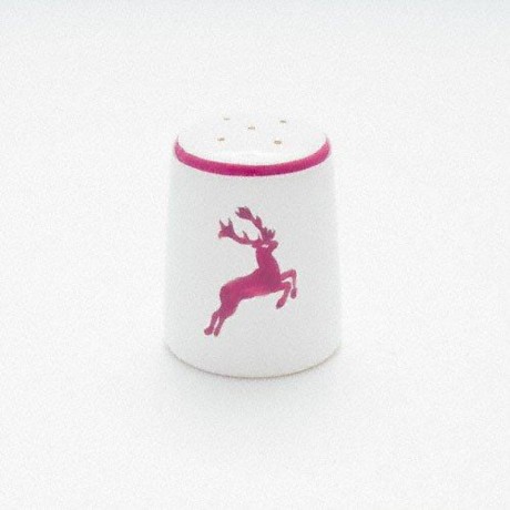 Gmundner Keramik Gmundner Keramik Bordeauxroter Hirsch Salzstreuer glatt h: 5,8 cm Керамическая солонка Gmundner из бордоского красного оленя, гладкая, высота: 5,8 см