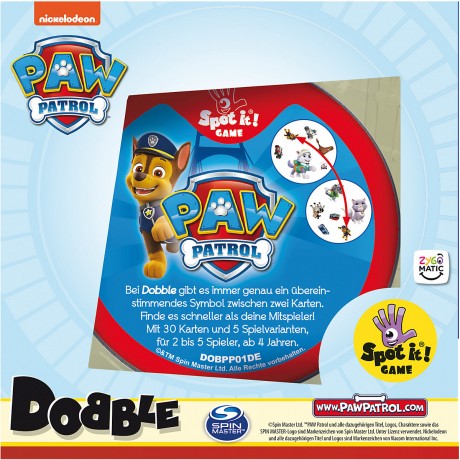 Asmodee Dobble PAW Patrol Двойной Щенячий патруль