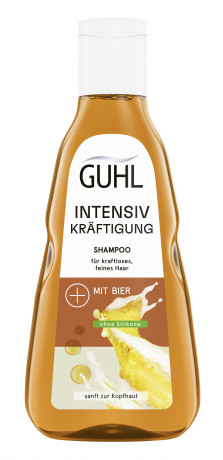 Guhl Intensiv Kraeftigung Shampoo, 250 ml, Guhl укрепляющий шампунь для тонких и лишённых объёма волос с пивным экстрактом и пантенолом, 250 мл