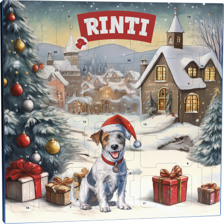 RINTI Chicko Adventskalender, адвент-календарь с лакомствами для собак из птицы, 24 порции, 170 г