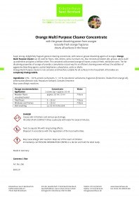 Kraueterhaus Sanct Bernhardt Orange Multi Purpose Cleaner Concentrate, 1 литр