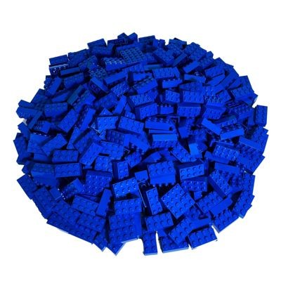 LEGO LEGO 2x4 Steine Blau - 50 Stuck - Blue bricks 3001 LEGO 2x4 кирпичи синие - 50 штук - Синие кирпичи 3001