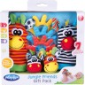 Playgro Playgro Geschenkset Dschungelfreunde mit Hand- und Fussgelenksrasseln Подарочный набор друзей джунглей Playgro с погремушками на запястье и лодыжке