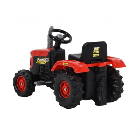 vidaXL Trettraktor fur Kinder Rot und Schwarz Kinder Traktor Детский педальный трактор Красно-черный детский трактор