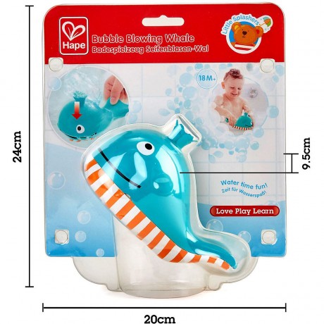 HAPE Badespielzeug Seifenblasen-Wal Игрушка для ванны Bubble Whale