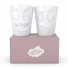 Fiftyeight Products TV Tassen Becher ohne Henkel Set 2-tlg. - lachend & lecker 0,35 L Набор чашек для телевизора без ручки 2 шт. - смеющийся и вкусный 0,35 л