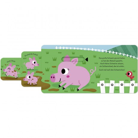 Sauerlander Verlag Mein Schieb Guck-mal-Buch: Wer lebt auf dem Bauernhof? Моя книга-слайд-а-гак-мал: Кто живет на ферме?