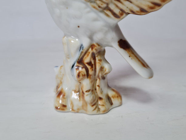 Фигурка "Воробей на ветке", 9 x 8 см, Германия, 1960-70гг.