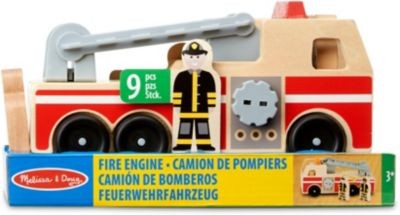 Melissa Doug Feuerwehrfahrzeug aus Holz Пожарная машина из дерева
