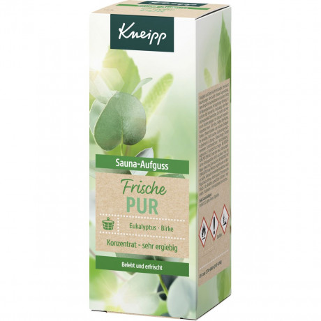 Kneipp Sauna-Aufguss Frische Pur Eukalyptus-Birke Konzentrat, 100 ml, Kneipp концентрат для сауны «Чистая свежесть» с эвкалиптом и берёзой, 100 мл