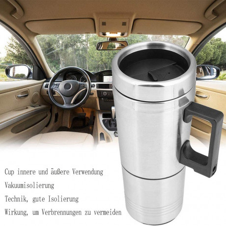 GelldG GelldG Wasserkocher Auto Wasserkocher Edelstahl Reisewasserkocher fur Tee Kaffee(12V) Чайник GelldG Автомобильный чайник Дорожный чайник из нержавеющей стали для чая и кофе (12 В)