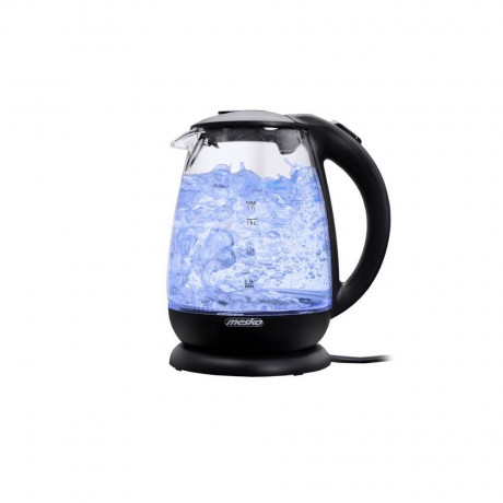 Mesko Mesko Wasserkocher MS 1263 Glas-Wasserkocher 1,7 Liter 2200 Watt LED Beleuchtung Чайник Mesko MS 1263 стеклянный чайник 1,7 литра 2200 Вт светодиодное освещение