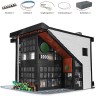 MOULD KING Klemmbausteineset Modular Building Комплект клеммных колодок Модульное здание