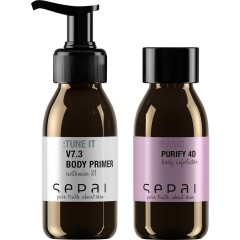 Sepai (Сепай) Kits Glorious Body Try Me Kit body exfoliator, Purify 4D Body 35 г  + Body Primer V 7.3 34 мл or Body Cream Крем  V 7.1 (depending on existences) / 1 шт.