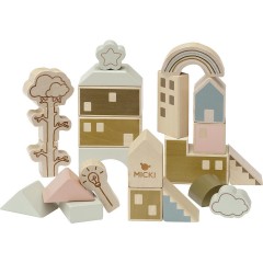 Micki MICKI BAUKLOETZE PREMIUM 23 STK СТРОИТЕЛЬНЫЕ БЛОКИ MICKI PREMIUM 23 ШТ.