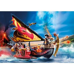 PLAYMOBIL 3er Set: 70641 Burnham Raiders Feuerschiff + 70393 Burnham Raiders Feuerrammbock + 70672 3er Set Burnham Raiders Набор из 3 предметов: 70641 Плавучий маяк Burnham Raiders + 70393 Огненный таран Burnham Raiders + 70672 Набор из 3 кораблей Burnham