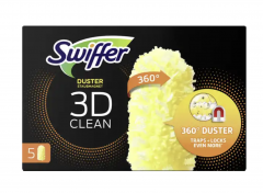 Swiffer 3D Staubmagnet 360 Tucher Nachfullpack, 5St, Свиффер Сменные насадки 360 градусов против пыли для магнитной щетки, 5 штук